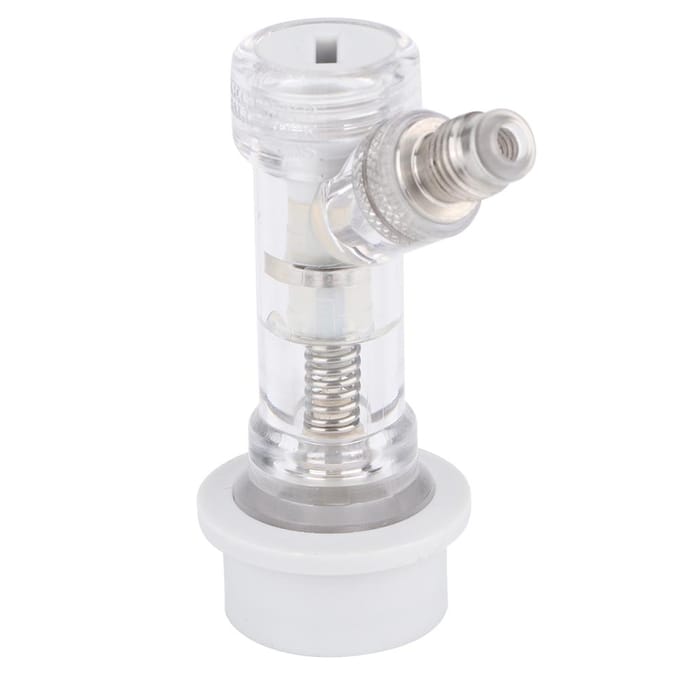 Transparante Kogelvergrendeling Keg Ontkoppeling met Interne Terugslagklep Bierfust Connector Accessoires white