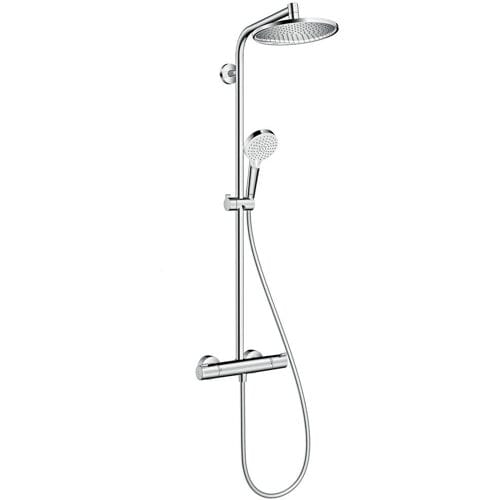 hansgrohe Crometta S - Showerpipe - 240mm - 1 straalfunctie - Chroom - Met thermostaat