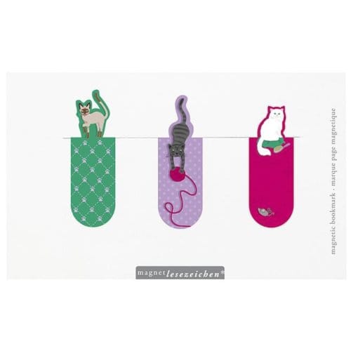 Moses Magnetische Boekenleggers Katten 6 Cm 3 Stuks