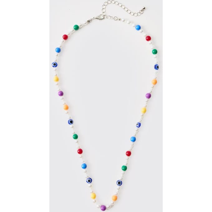 Multi Beaded Evil Eye Necklace
