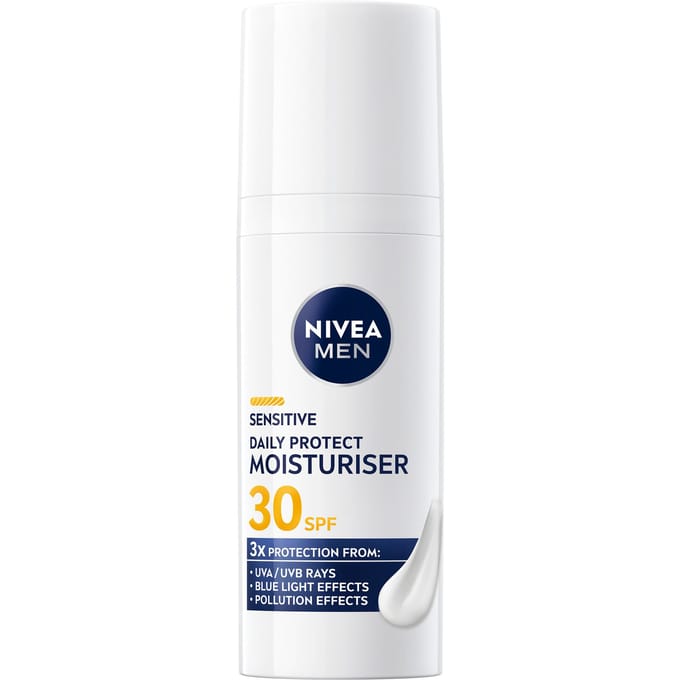 NIVEA Men Sensitive Daily Protect Moisturiser SPF30 50 ml