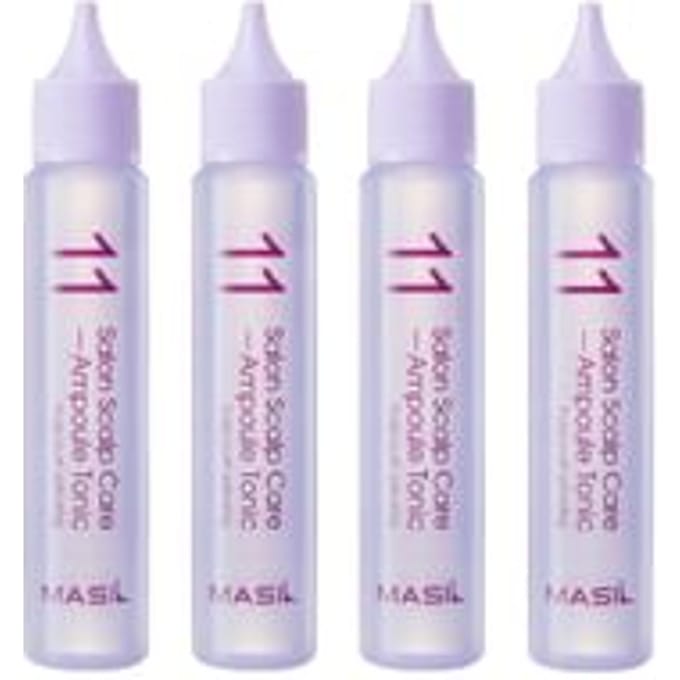 MASIL - 11 Ampoule tonique pour soins du cuir chevelu en salon 30 ml * 4 blue