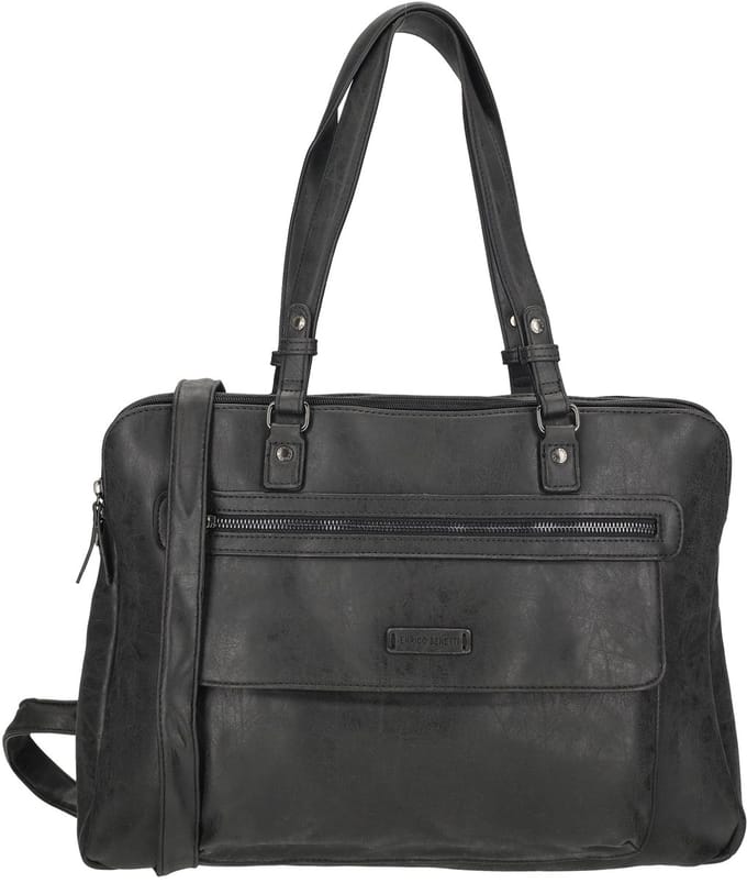 Enrico Benetti Nouméa Schoudertas / Laptoptas 15" - Zwart