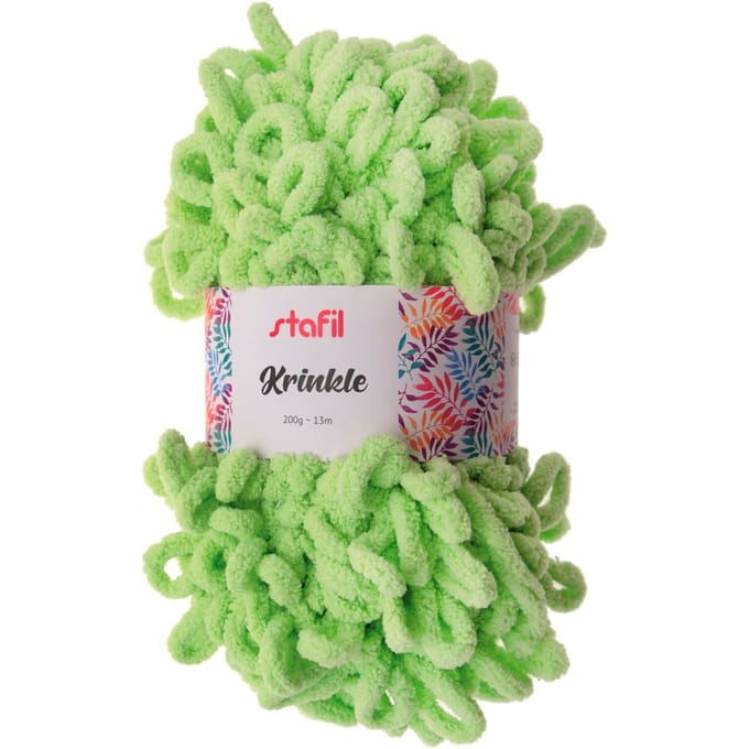 Wol "Krinkle" - Lichtgroen