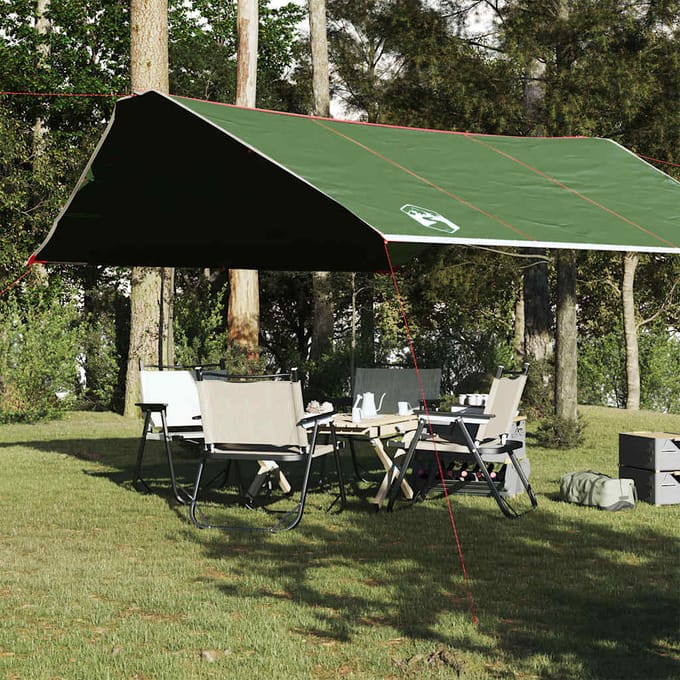 vidaXL - Kampeerluifel - waterdicht - 420x440 - cm - groen