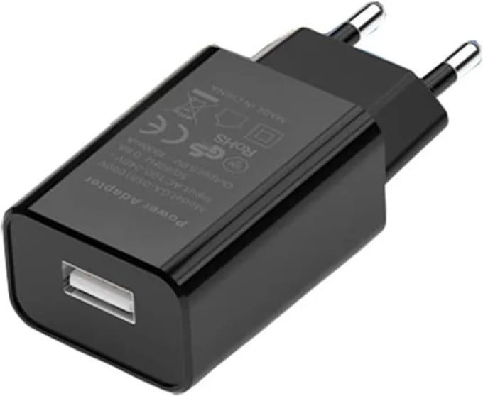 DrPhone LS5 USB Wandlader 5W - 5V/1A Thuislader - Met Beveiliging - Universele Oplader - Zwart