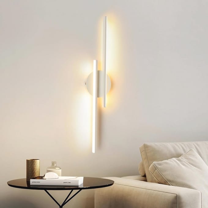 Moderne Led-wandlamp voor Binnen - 24W, 2700 Lumen, Warm Wit, 60 cm