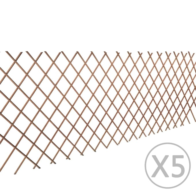 vidaXL - Tuinlatwerk - 5 - st - 180x90 - cm - wilg