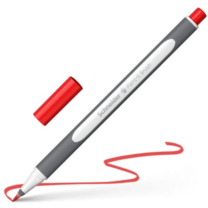 Schneider brushpen - Paint-It 070 - rood - S-ML07000124