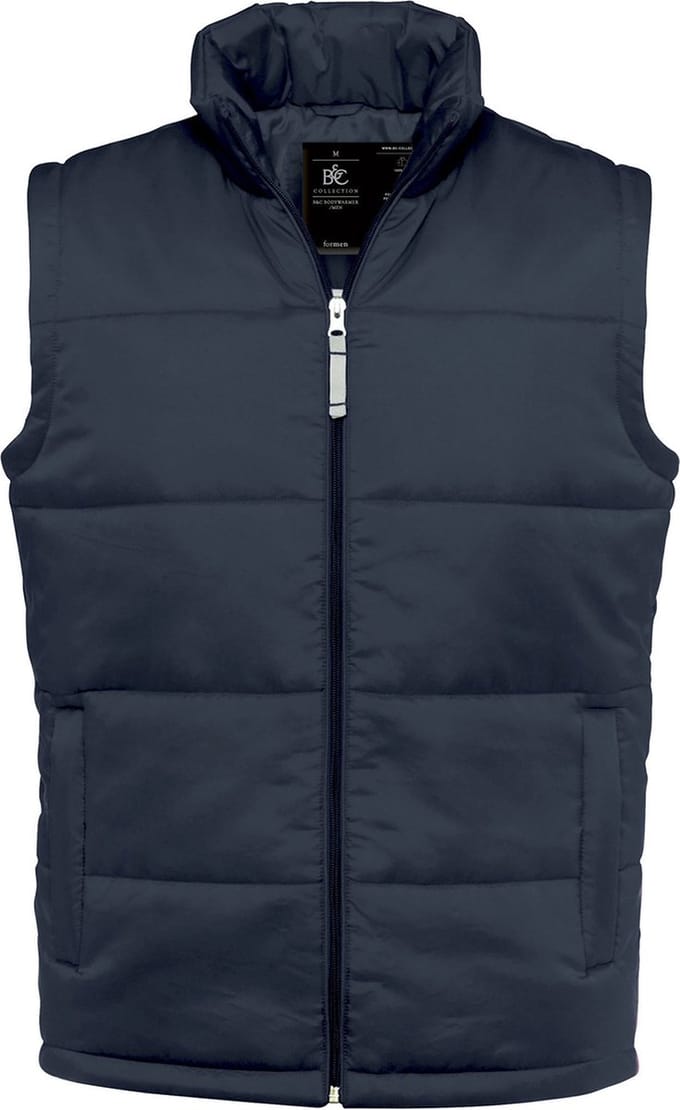 Bodywarmer 'Taffeta® Nylon/Men' merk B&C maat S Donkerblauw