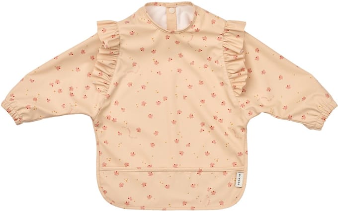 Liewood Lange Mouwen Slabbetje - Ruffle - Mini Butterfly / Apple Blossom