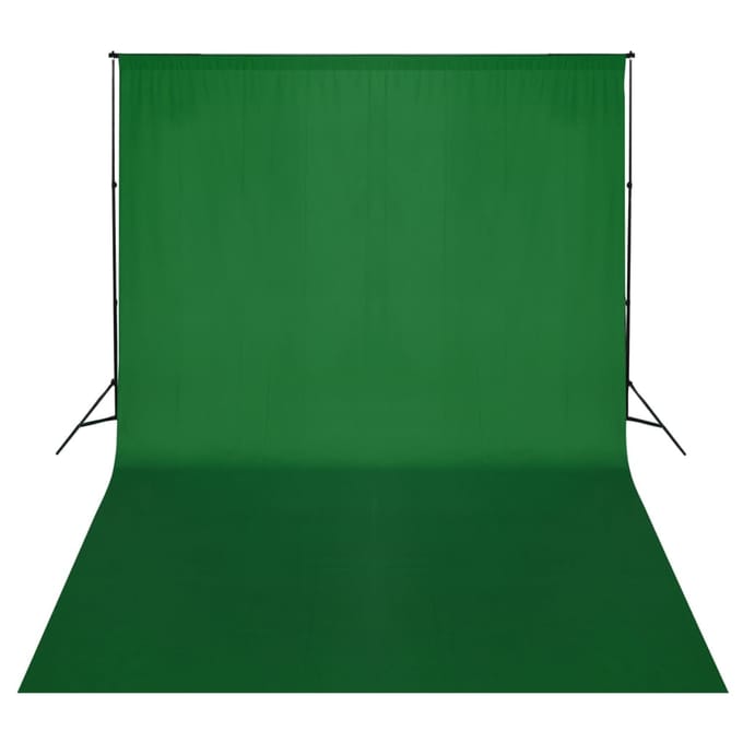 vidaXL - Achtergrondsysteem - 500x300 - cm - groen