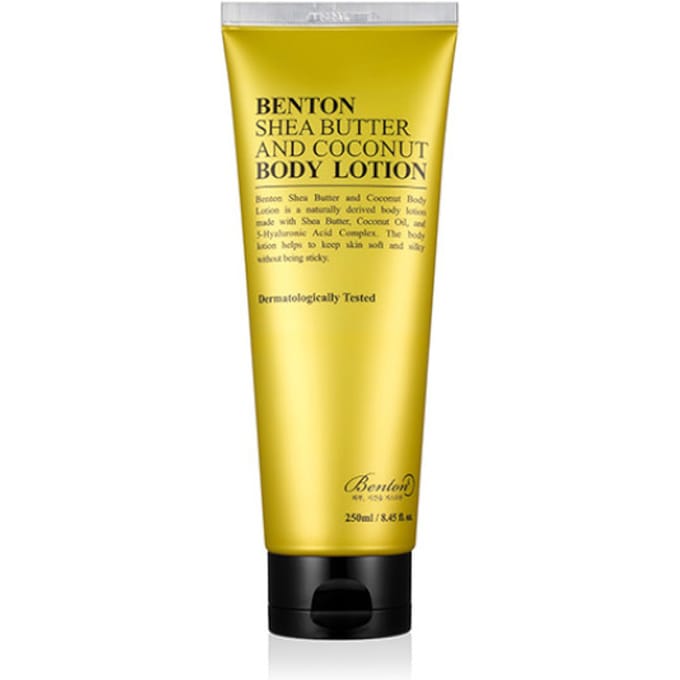 Benton, Shea Butter and Coconut Body Lotion, 8.45 fl oz (250 ml) yellow