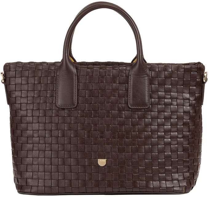 DuDu Jaqueline Shopper Tas Leer 28 cm - 8 L - coffee brown