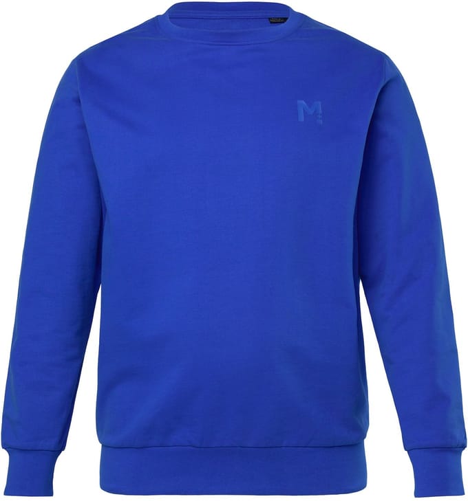 Men Plus - Heren - Sweatshirt basic ronde hals - Kobaltblauw - Maat L