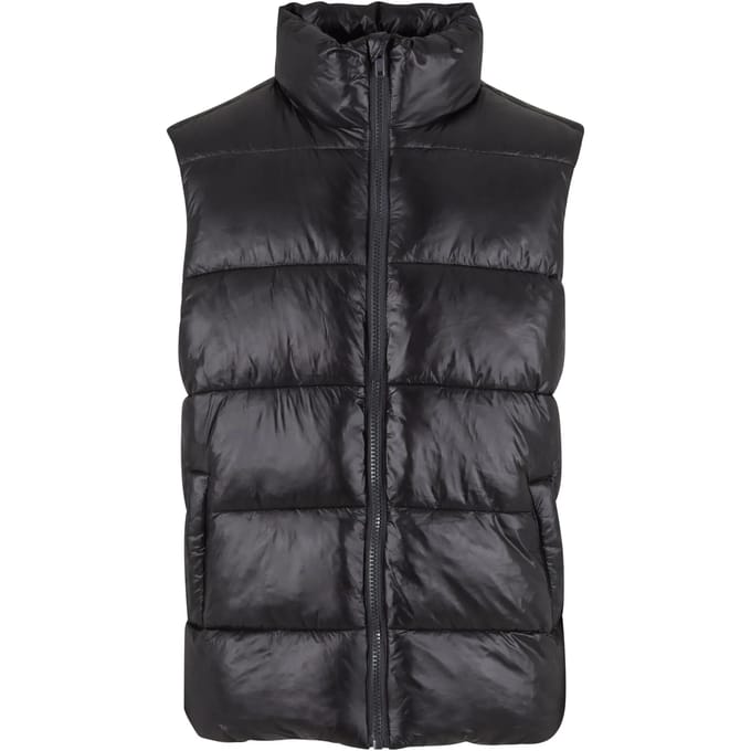 Urban Classics - Recycled Big Puffer Mouwloos jacket - L - Zwart