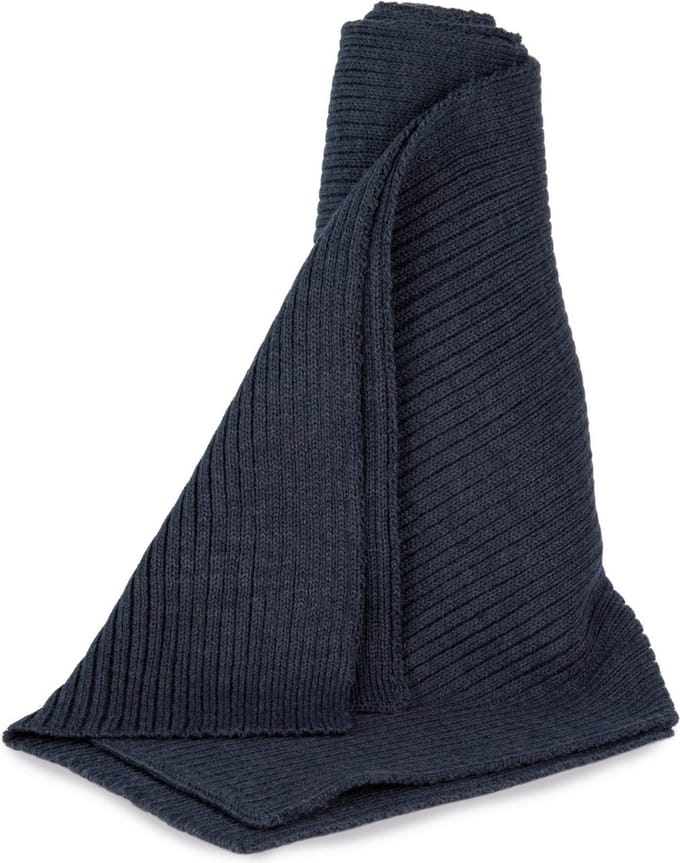 K-up Geribde sjaal KP957 - Navy - One size