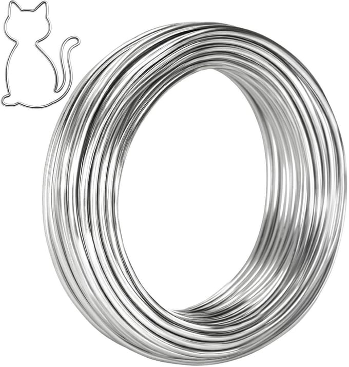 Metaaldraad - Vormbare draad - Hobby projecten - Ruim 15 meter - 3 mm dik - Aluminiumkleurig