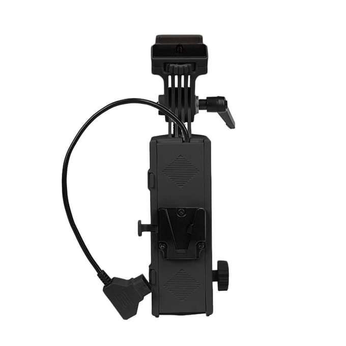 YONGNUO V-Lock Mount batterijhandgreep Voedingsbasis Compatibel met YONGNUO YNLUX200 LED-video wit