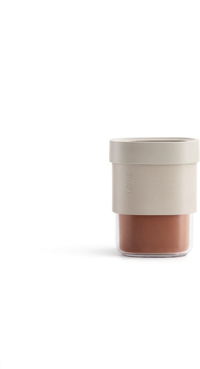 Lékué Flip Storage Voorraadbus - 600/850 ml - Beige