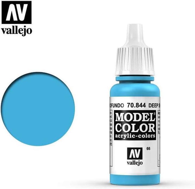 Vallejo Hobbyverf Acrylverf - 70844 Model Color Deep Sky Blue - Acryl Verf flesje - 17 ml