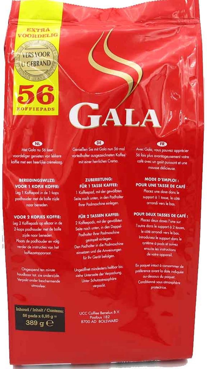 Gala Regular - koffiepads - 56 stuks