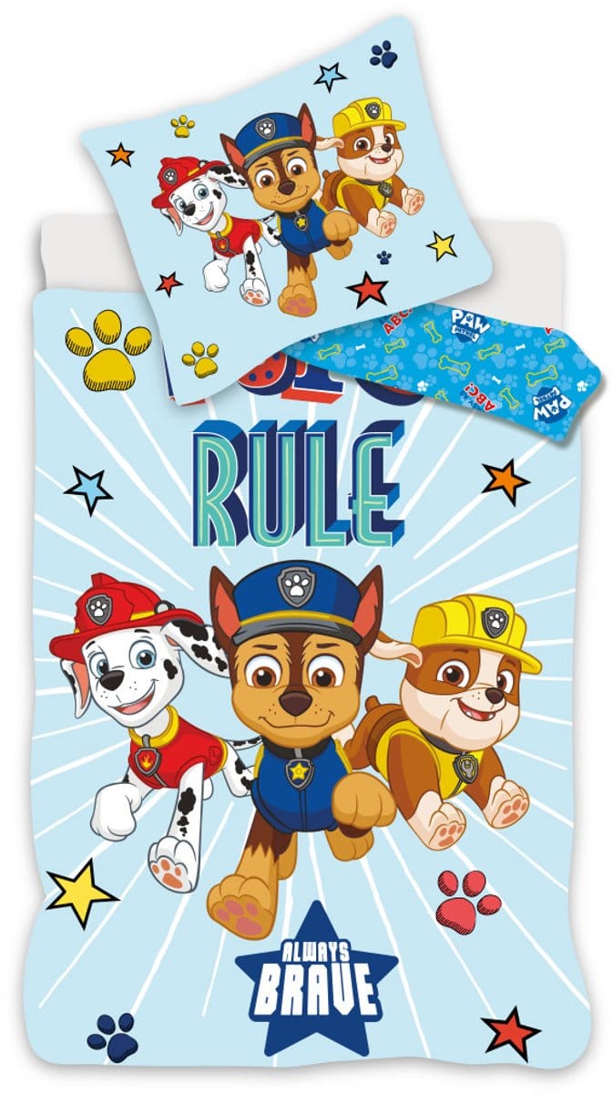 Paw Patrol peuterdekbedovertrek Rule - 100 x 135 cm - 40 x 60 cm