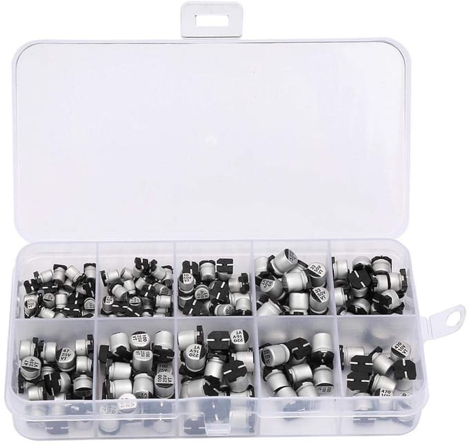 Allecto - 200pcs Electrolytic Capacitor - Capacitor Set - Handig in