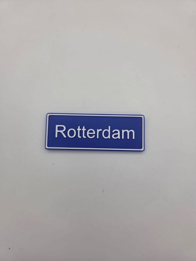 Koelkast Magneet plaatsnaam 8 X 3 CM Rotterdam