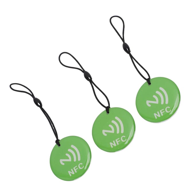 10PCS Porte-clés NFC Couleur Verte Puce N 213 35CM Portable Programmable Porte-clés NFC black