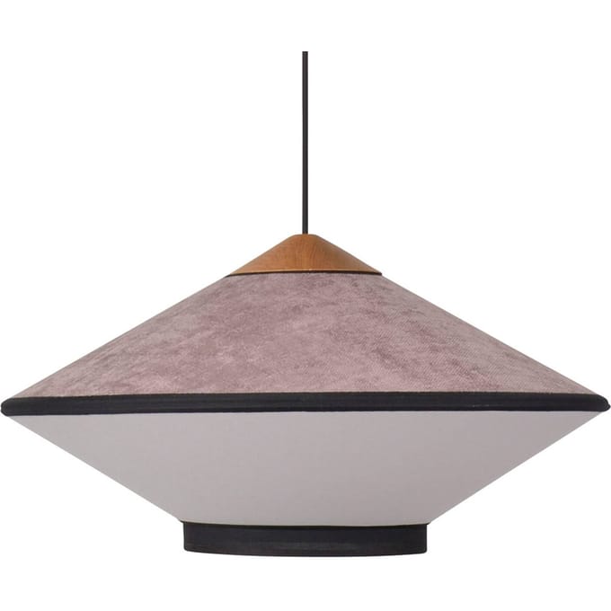 Forestier hanglamp Cymbal S, roze, Ø 50 cm, E27