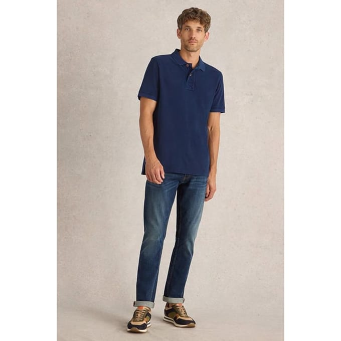 White Stuff Utility Polo Deep Blue Taglia: S | Polo Outlet | Uomo | Blu