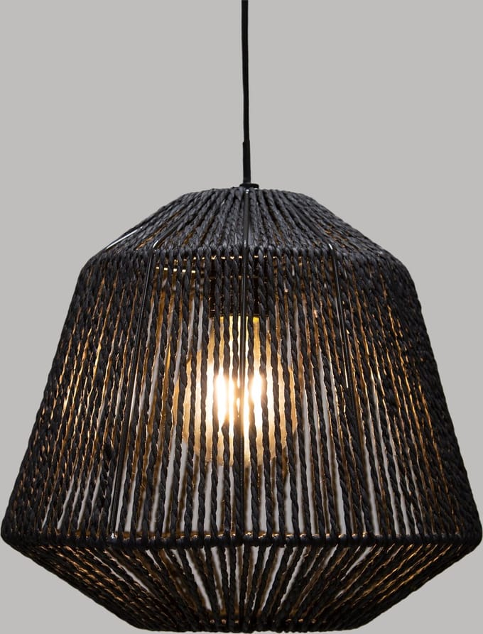 Atmosphera Hanglamp Touw 30 x 26 - Zwart