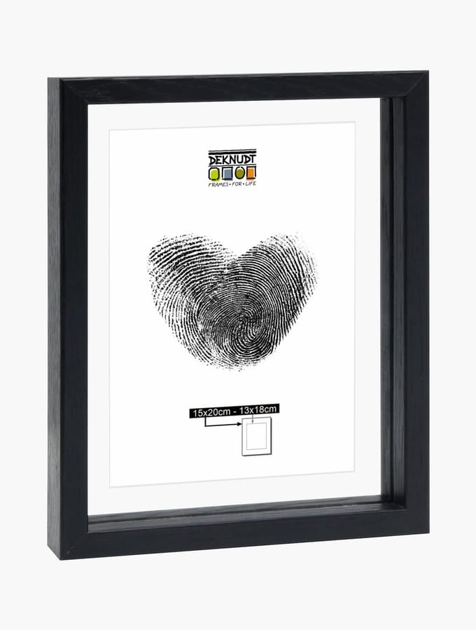 Deknudt Frames fotolijst met zwevend effect S68SG2 - zwart - 15x20 cm