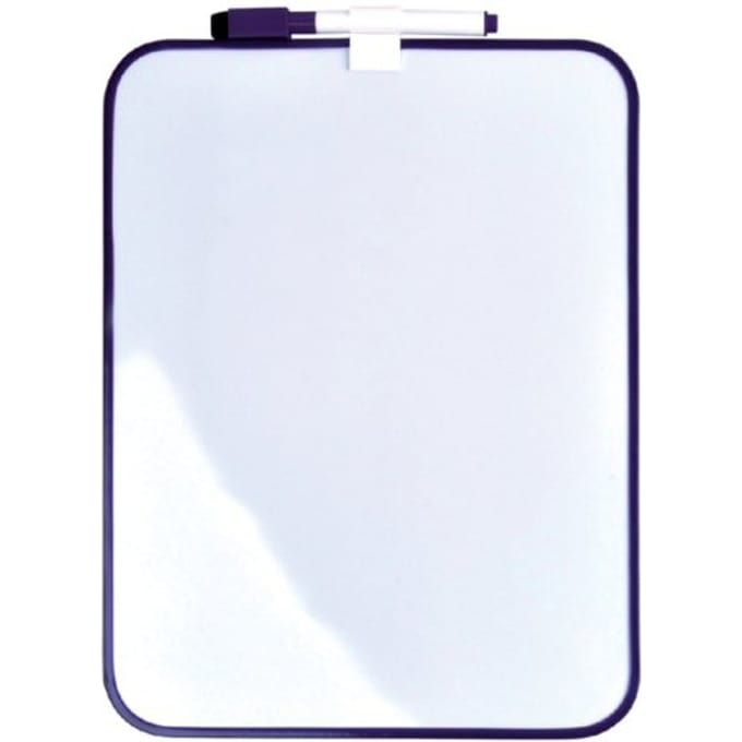 Whiteboard Desq 21.5 x 28 cm + marker paars profiel