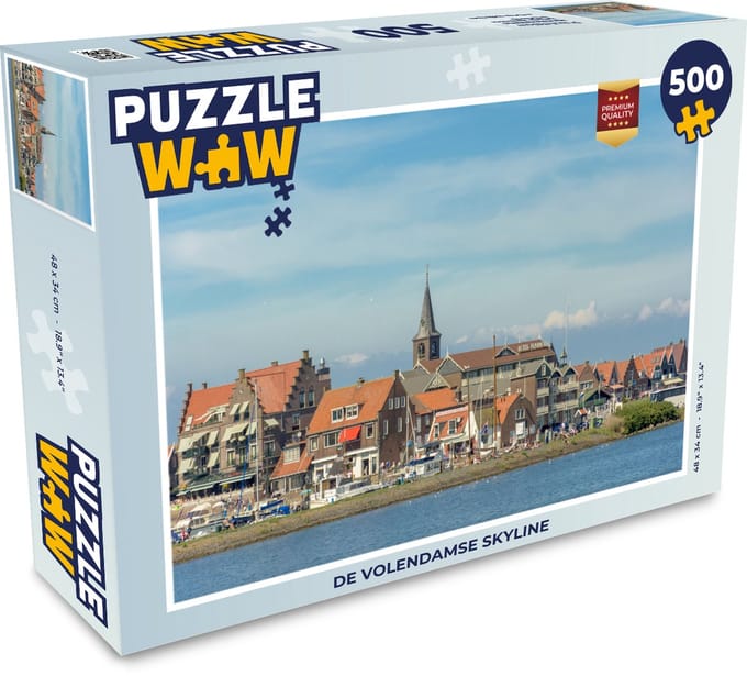 Puzzel De Volendamse skyline - Legpuzzel - Puzzel 500 stukjes
