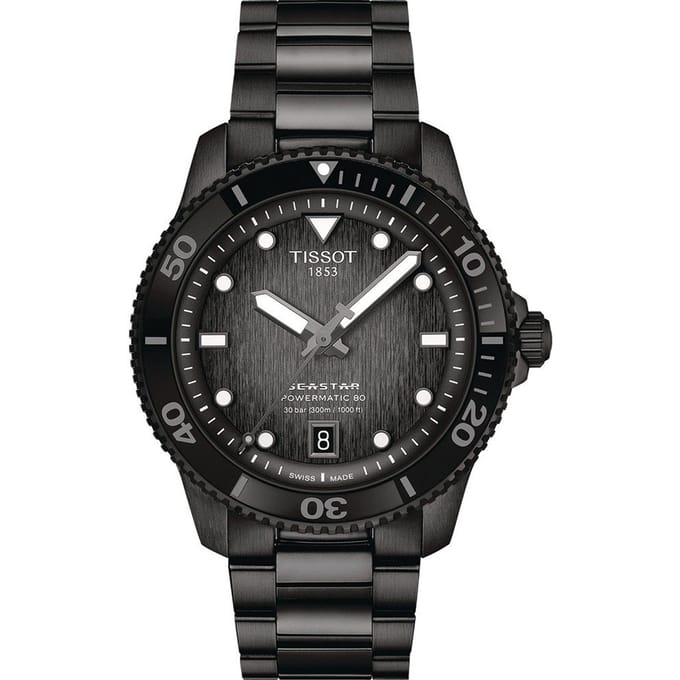 Tissot Roestvrij Staal Grijs Wijzerplaat Heren Mode Horloge T120.807.33.051.00 grijze kleur