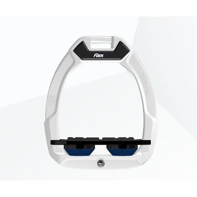 Veiligheidsschoen hestensport Plat Grip Wit/Zwart/Marin Flex-On Safe-On