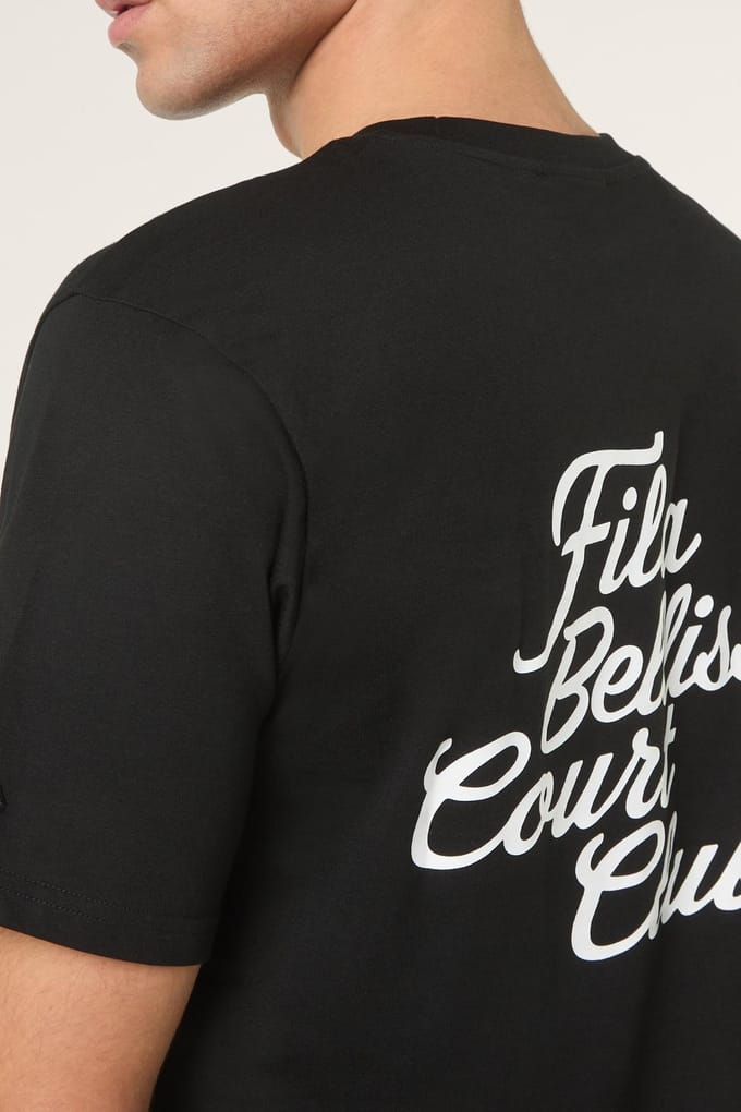 FILA Villa Relaxed Graphic T-shirt Black Taglia: M | Magliette basic Outlet | Uomo | Nero