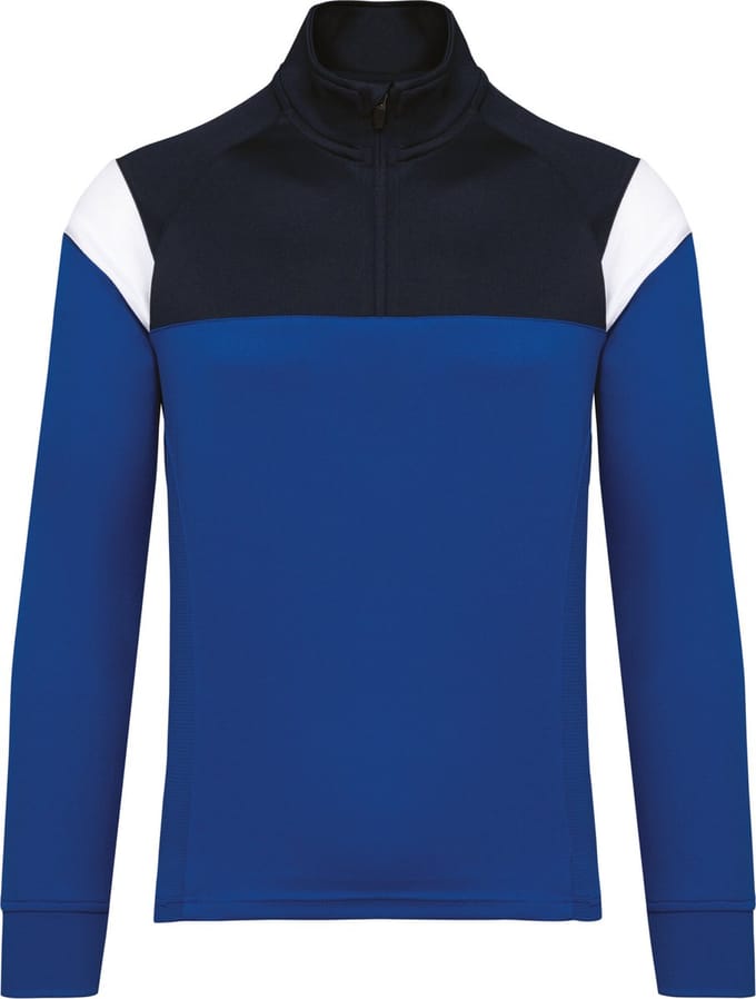 PROACT® Trainingssweater 1/4 rits uniseks PA387 - Dark Royal Blue / Navy - S