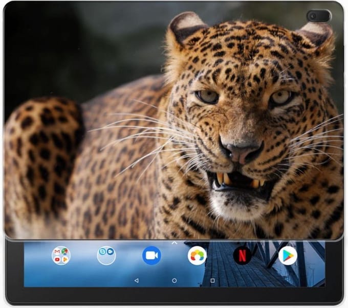 Lenovo Tab E10 Back Case Luipaard