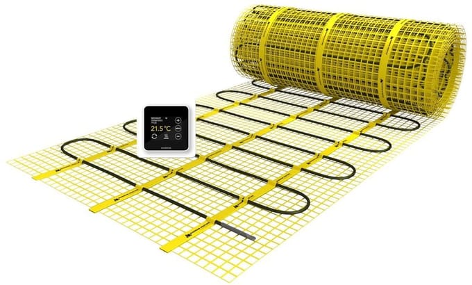 MAGNUM Mat - Set 25 m² / 3125 Watt, Elektrische Vloerverwarming / MRC-inbouwthermostaat | Wit