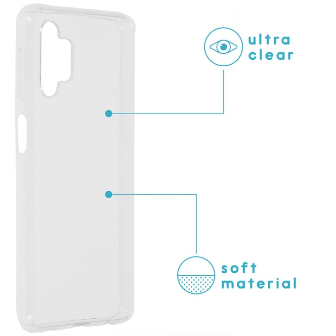 imoshion Hoesje - Geschikt voor Samsung Galaxy A32 (5G) - Softcase Backcover smartphone - Transparant