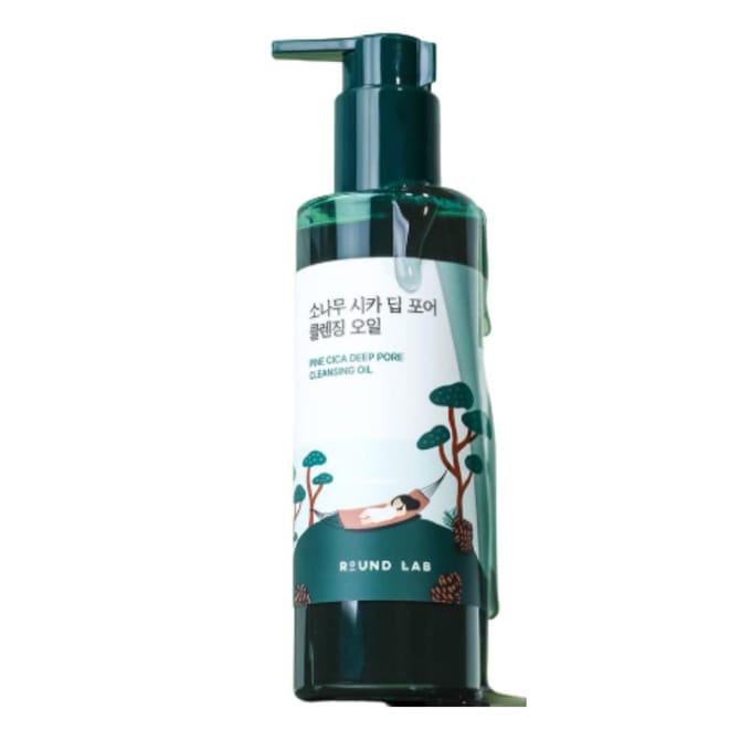 Round Lab Pine Cica Diep Reinigende Olie 200ml black