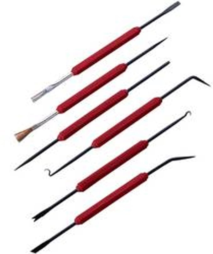 TOOLCRAFT LNS-151 Printplaatgereedschap 6-delig (l x b) 180 mm x 10 mm 1 set(s)