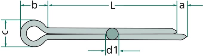 Blister - Zawleczka - 40mm - 2mm - 1mm