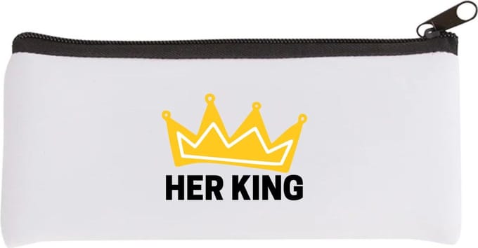 Akyol - her king Etui - Verjaardag - haar - hem - grappige tekst - 20 bij 9 cm