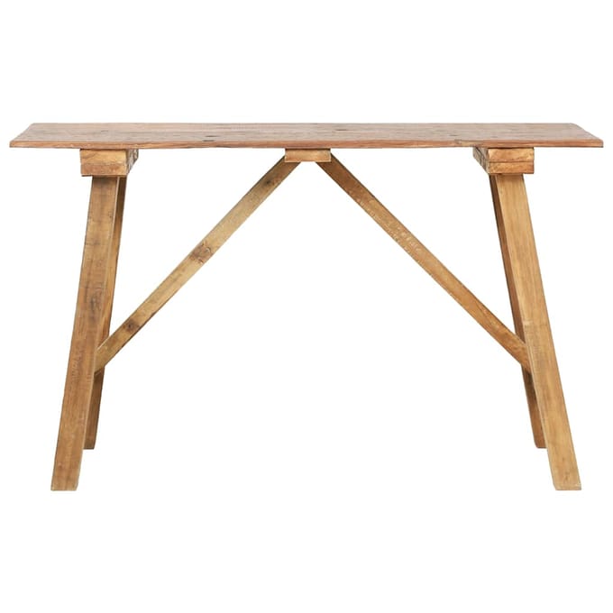 vidaXL - Wandtafel - 130x40x80 - cm - gemengd - gerecycled - hout