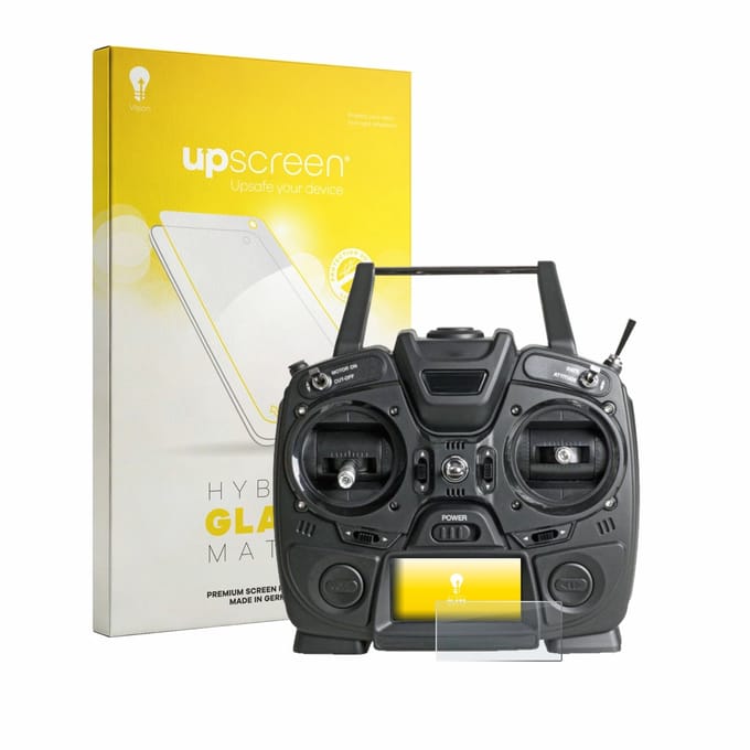 upscreen - Screenprotector voor Graupner MZ-10 HOTT - Folie Beschermfolie Beschermglas matte