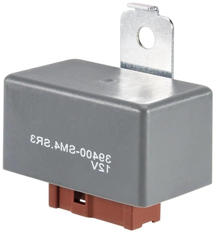 Brandstofpomp Relais - Hoofdrelais - Auto Elektronica - Geïsoleerde Circuits - 38 cm Breedte - Grijs